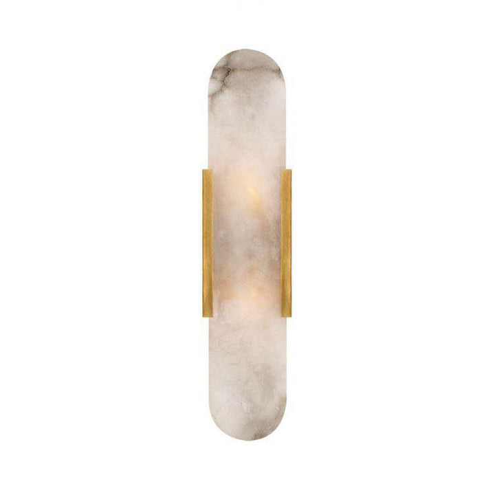 2 Bulbs Bar Flush Mount Colonial Gold/Black Marble Wall Sconce Lighting for Dining Room | Kalsten