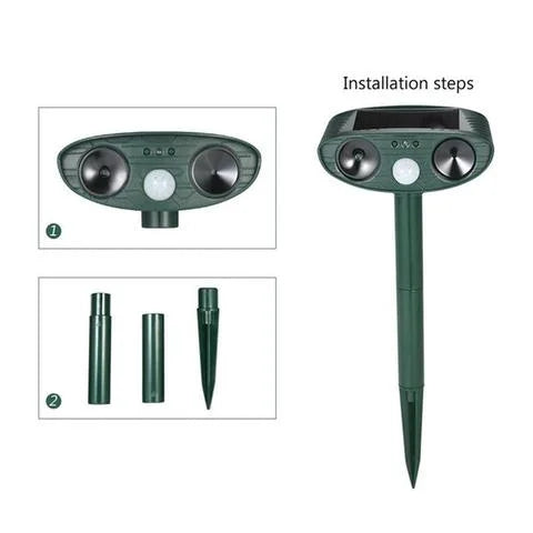 Kalsten | Solar-Powered Ultrasonic Deer Repeller - Effective Deer Deterrent for Gardens & Yards in 48 Hours