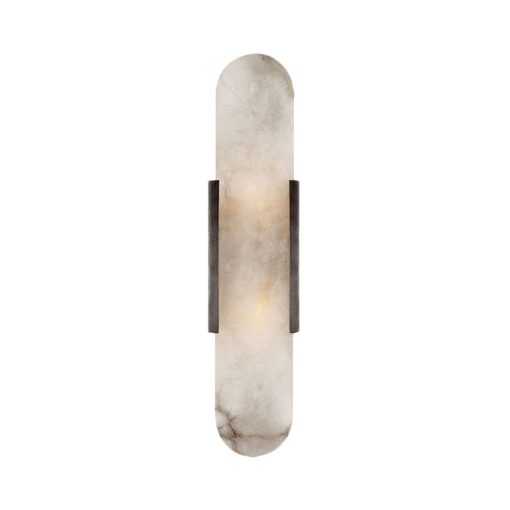 2 Bulbs Bar Flush Mount Colonial Gold/Black Marble Wall Sconce Lighting for Dining Room | Kalsten