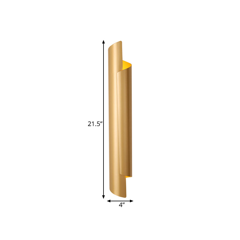 Black/White/Gold Scrolled Wall Lamp Modernist Iron 2-Light Sconce Light Fixture, 16"/21.5"/29.5" Wide | Kalsten