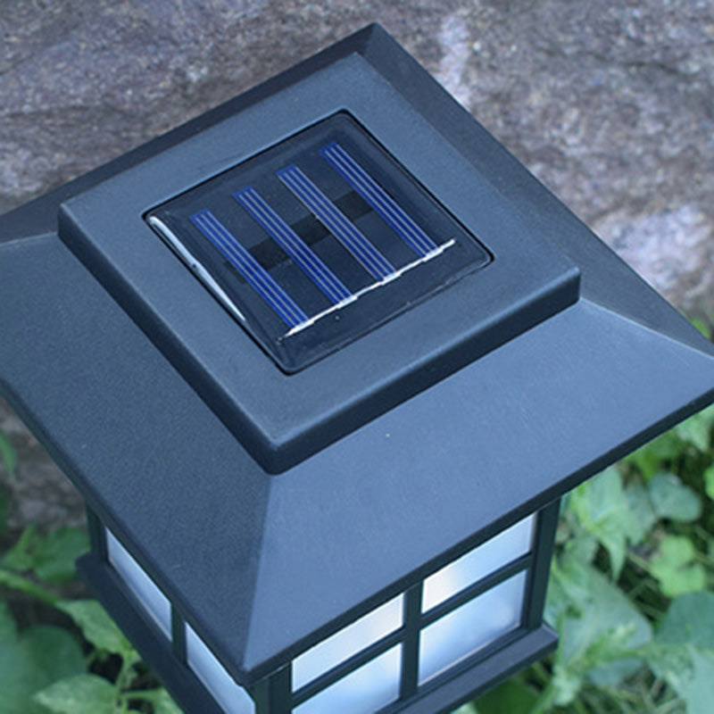 Traditional European Waterproof Solar ABS PC Plastic Rectangular LED Landscape Lighting For Garden | Kalsten