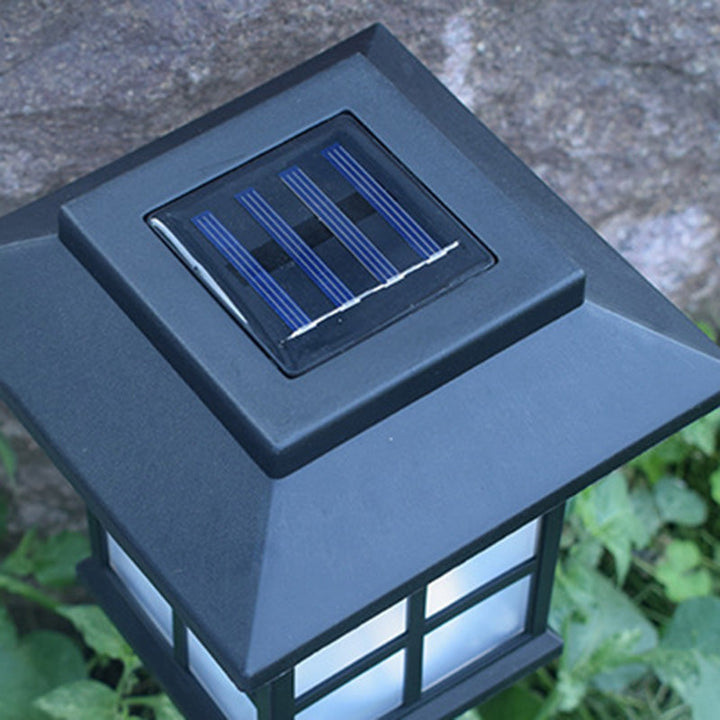 Traditional European Waterproof Solar ABS PC Plastic Rectangular LED Landscape Lighting For Garden | Kalsten