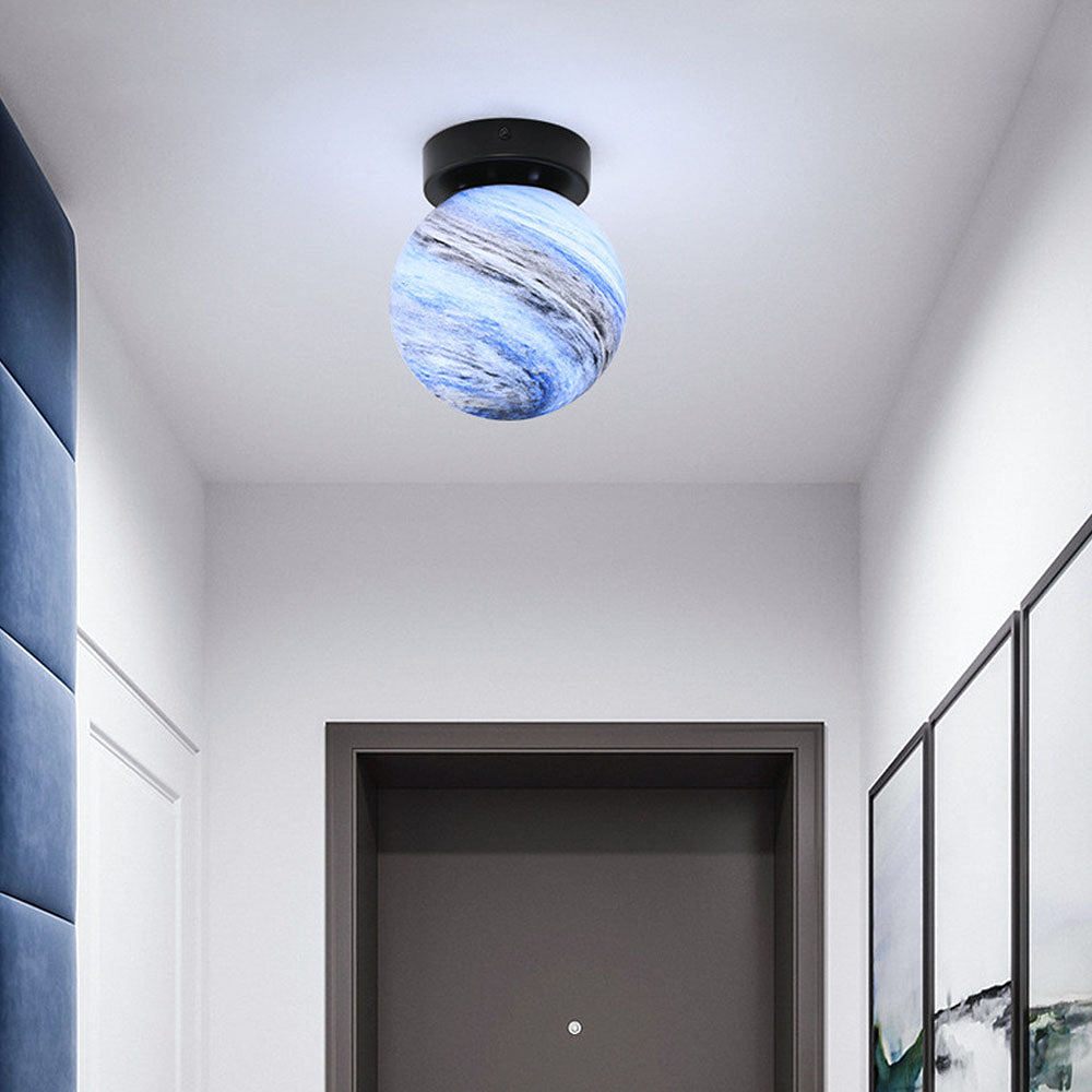 Modern Glass Globe Ceiling Light Kalsten