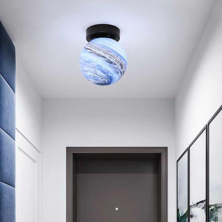 Modern Glass Globe Ceiling Light Kalsten