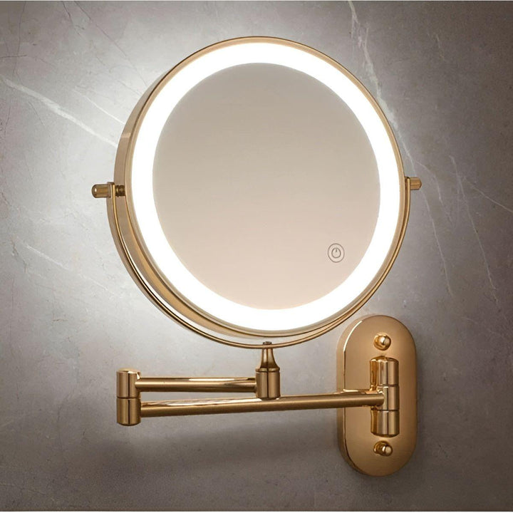 GlamGlow Mirror - Rechargeable, foldable magnifying LED makeup mirror | Kalsten