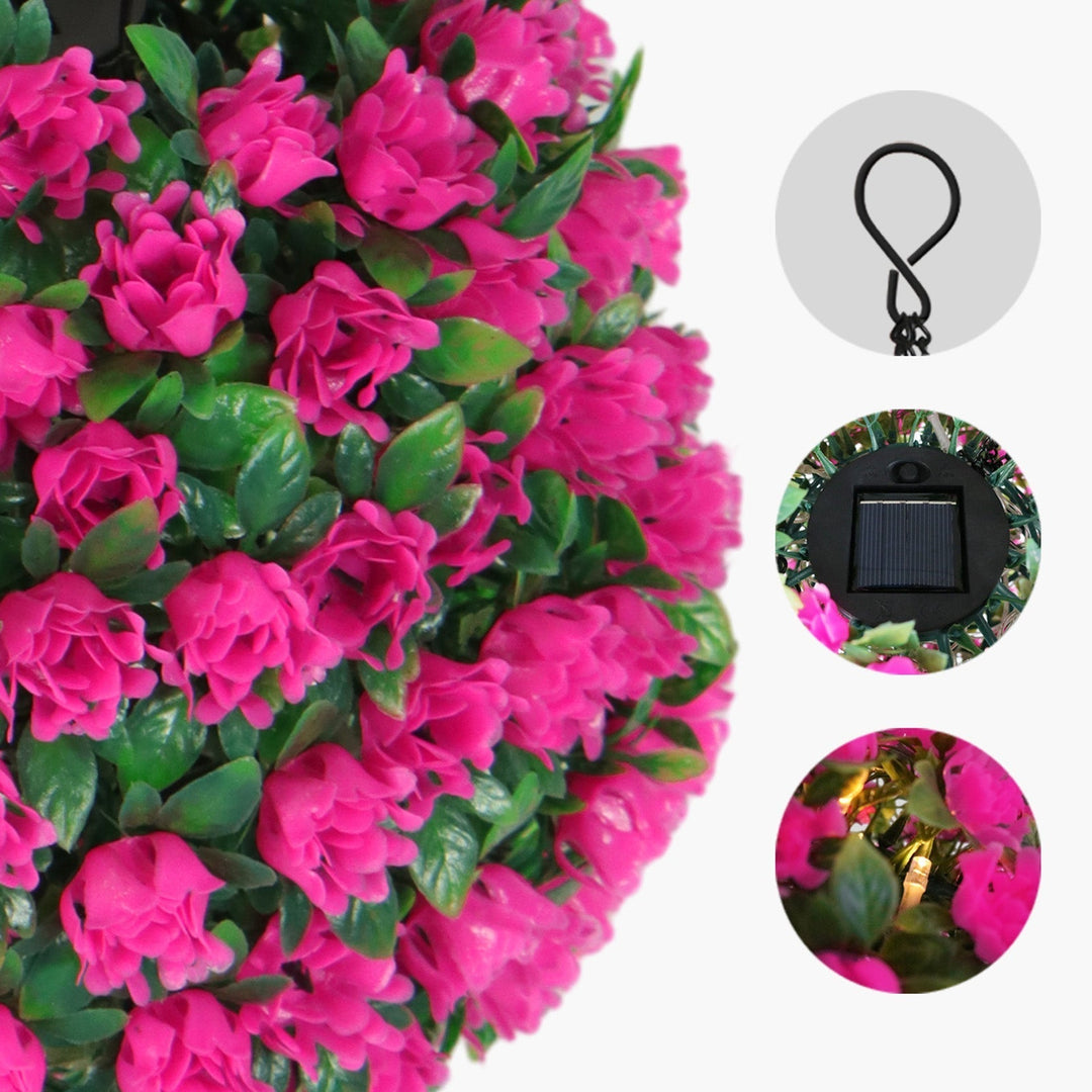 Contemporary Creative Waterproof Solar Flower Globe Plastic LED Outdoor Light For Garden | Kalsten