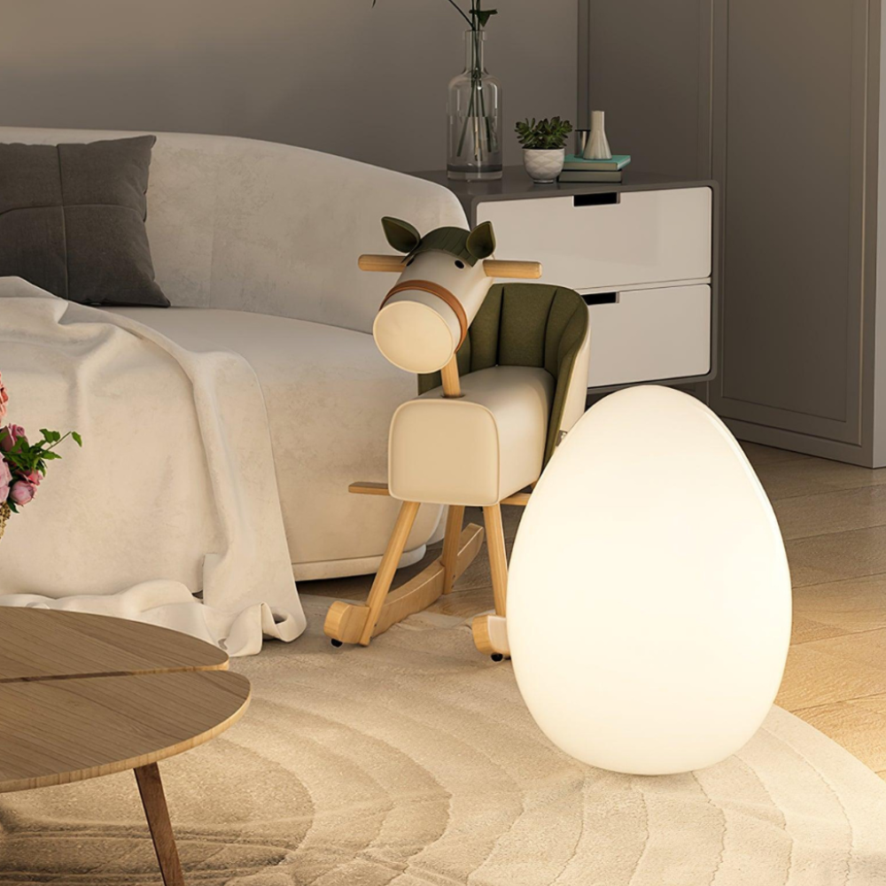 SolStone Sculptural Egg Floor Lamp
