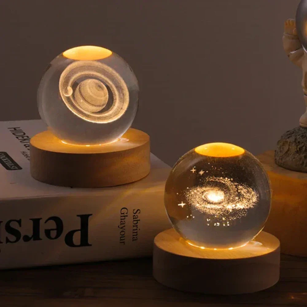 3D Crystal Ball LED Night Light Kalsten