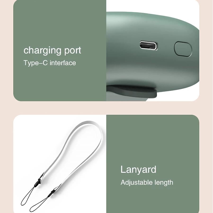 Portable USB Rechargeable Hanging Neck Mini Fan | Kalsten