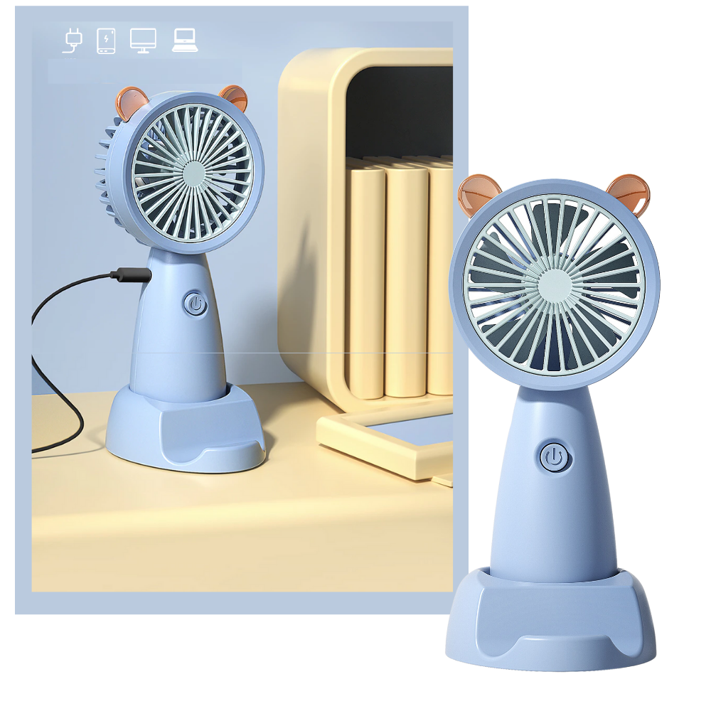 Mini USB Fan With Phone Holder | Kalsten