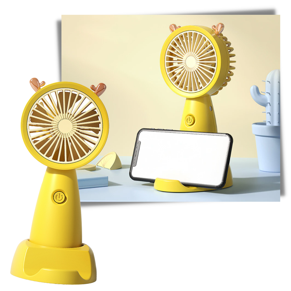 Mini USB Fan With Phone Holder | Kalsten