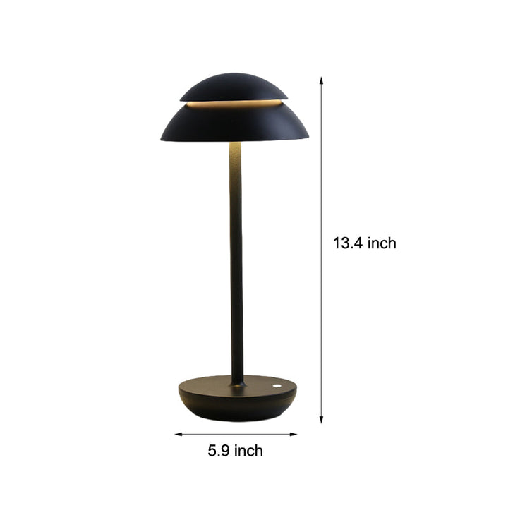Aurelia Noire - Rechargeable Wireless Table Lamp with Built-in LED Lighting and Battery Kalsten