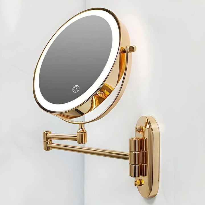 GlamGlow Mirror - Rechargeable, foldable magnifying LED makeup mirror | Kalsten