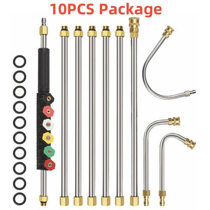 Skanto | 4000 PSI Telescopic Pressure Washer Wand Kit for Gutter, Roof, and Wall Cleaning