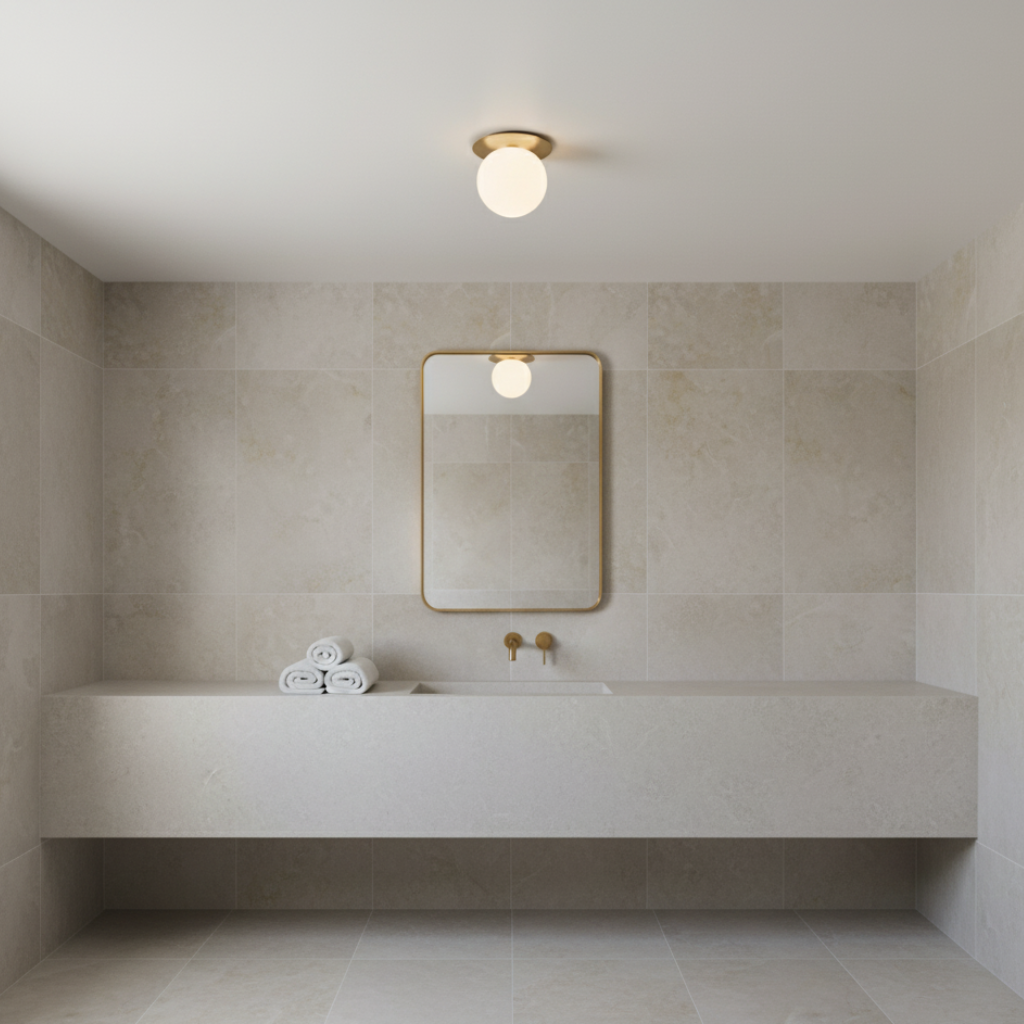 Poli Luxe Crystal-Accent LED Flush Mount
