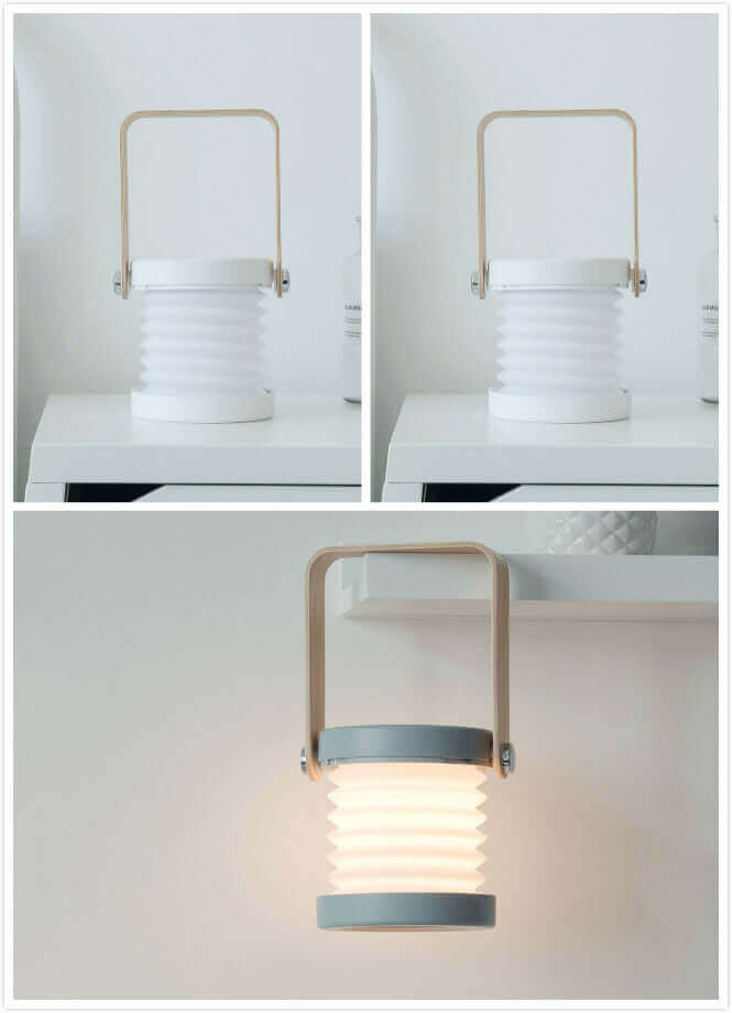 Foldable Touch Dimmable Reading LED Night Light Portable Lantern Lamp USB Rechargeable For Home Decor | Kalsten