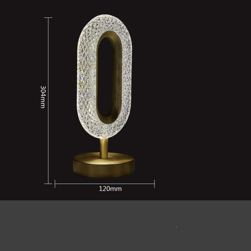 Acrylic Table Lamp With Led Crystal Light | Kalsten