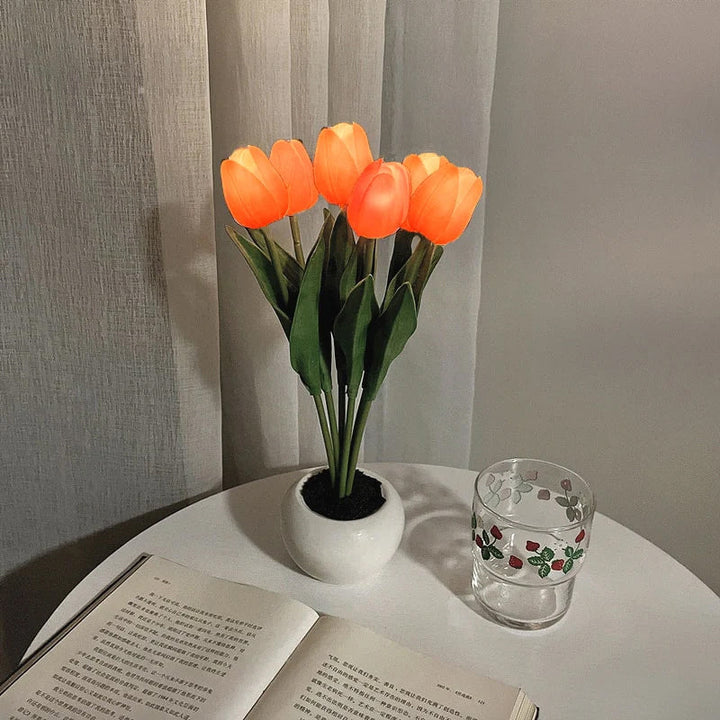 LED Tulip Nightstand Lamp Flower Table Lamp | Kalsten