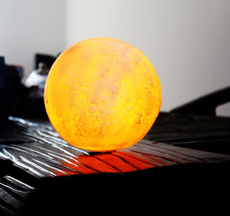 Creative Mini Rechargeable 3D Printed Moon 1-Light LED Table Lamp | Kalsten