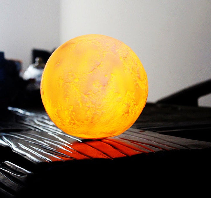 Creative Mini Rechargeable 3D Printed Moon 1-Light LED Table Lamp | Kalsten