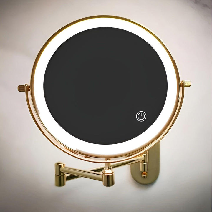 GlamGlow Mirror - Rechargeable, foldable magnifying LED makeup mirror | Kalsten