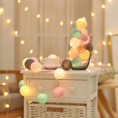 Skanto | Ballton - Cotton Ball Garland | Various Color Combinations