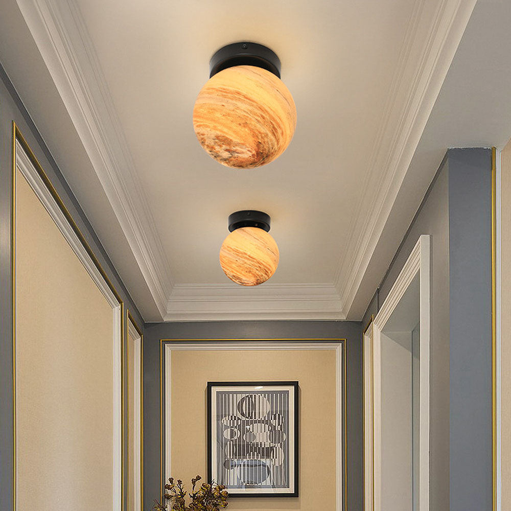 Modern Glass Globe Ceiling Light Kalsten