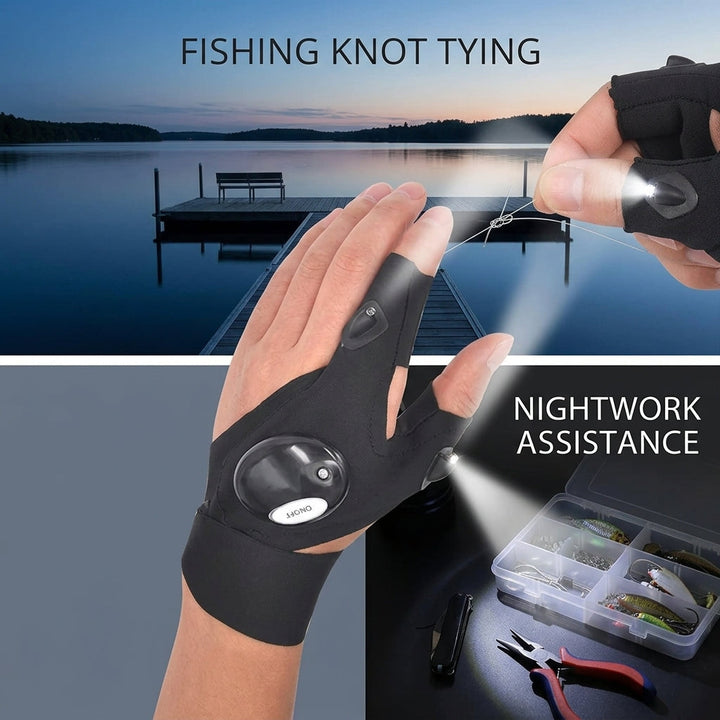 Fingerless Glove LED Flashlight | Kalsten