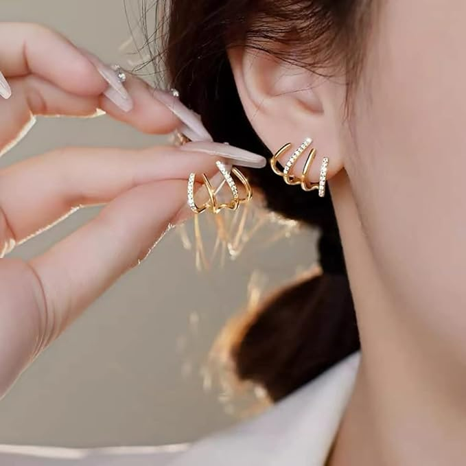 Kalsten | Women’s Twist Earrings | Lightweight Statement Jewelry | Hypoallergenic Finish