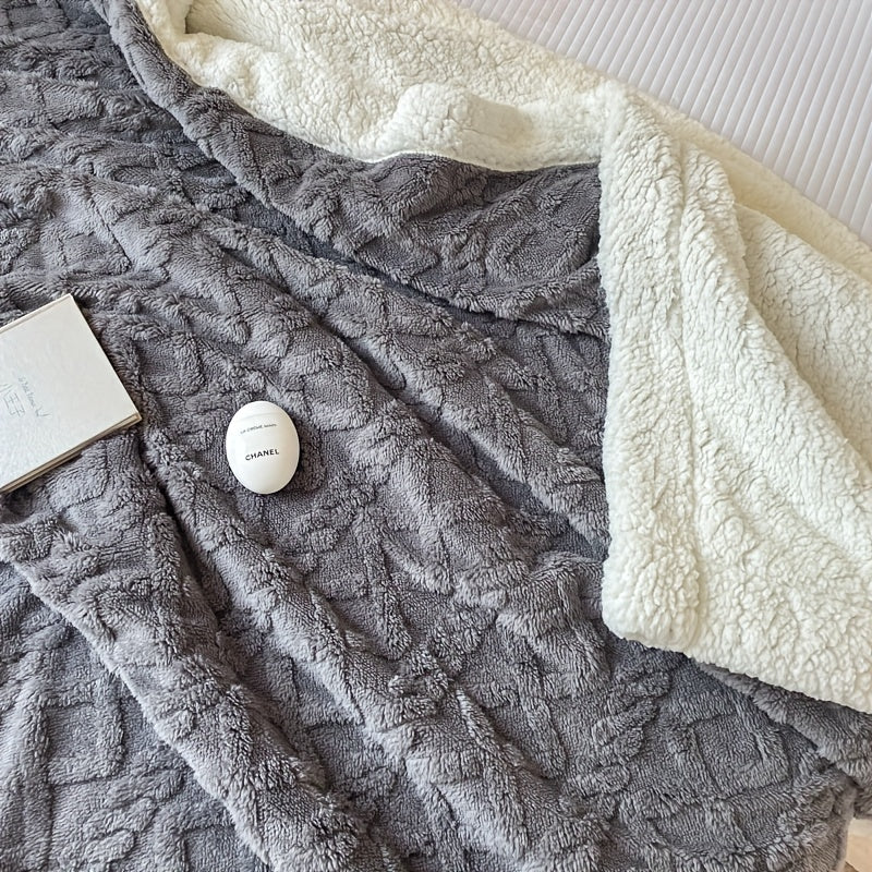 Stylish Reversible Fleece Blanket for Ultimate Comfort and Warmth Kalsten