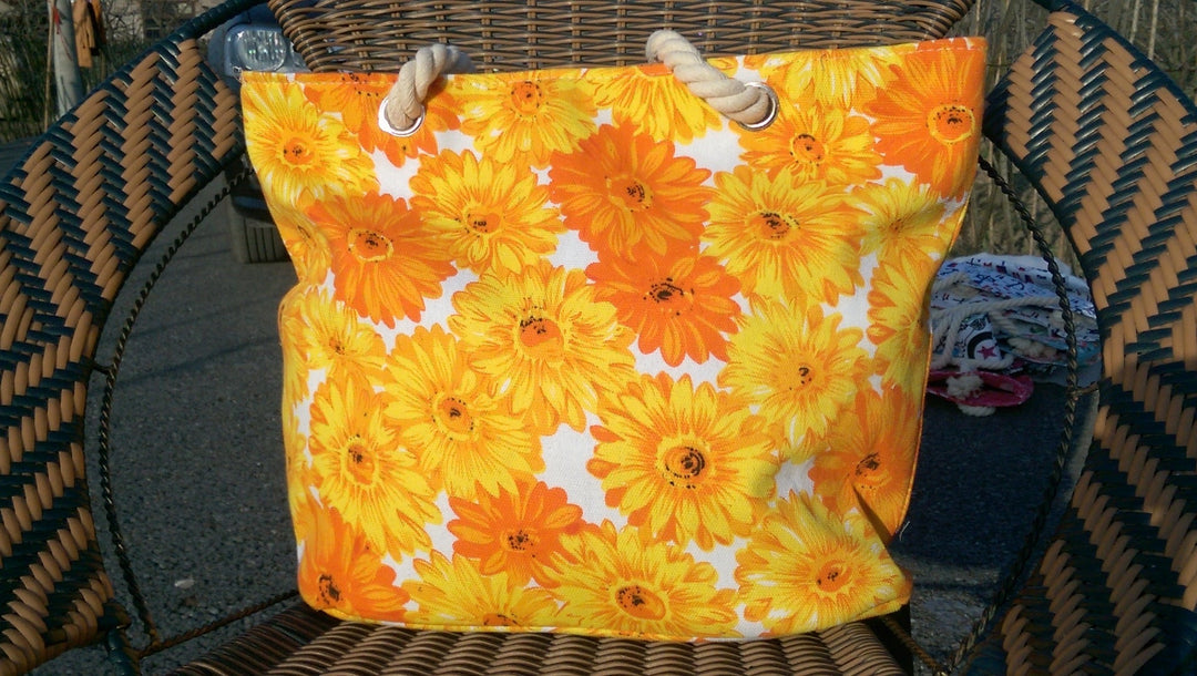 Colorful beach bag with sturdy ropes Kalsten