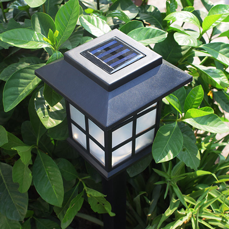 Traditional European Waterproof Solar ABS PC Plastic Rectangular LED Landscape Lighting For Garden | Kalsten