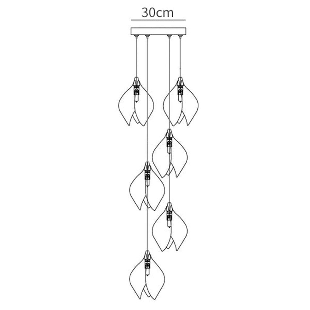 Creative Multi-heads Stylised Bloom Buds Pendant Lamp | Kalsten