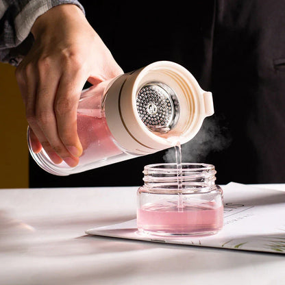 Skanto | Double-Walled Glass Bottle with Tea Filter and Infuser