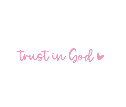 BowLift | “Trust in God” Rear-View Mirror Decal