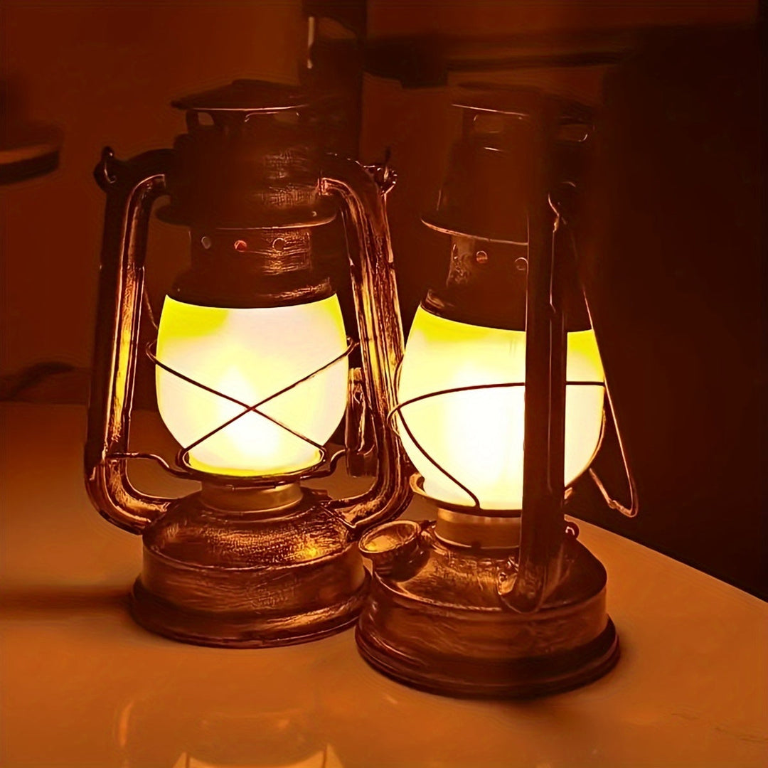 RetroGlow Lantern – Vintage LED Lantern with Flame Light Effect | Kalsten