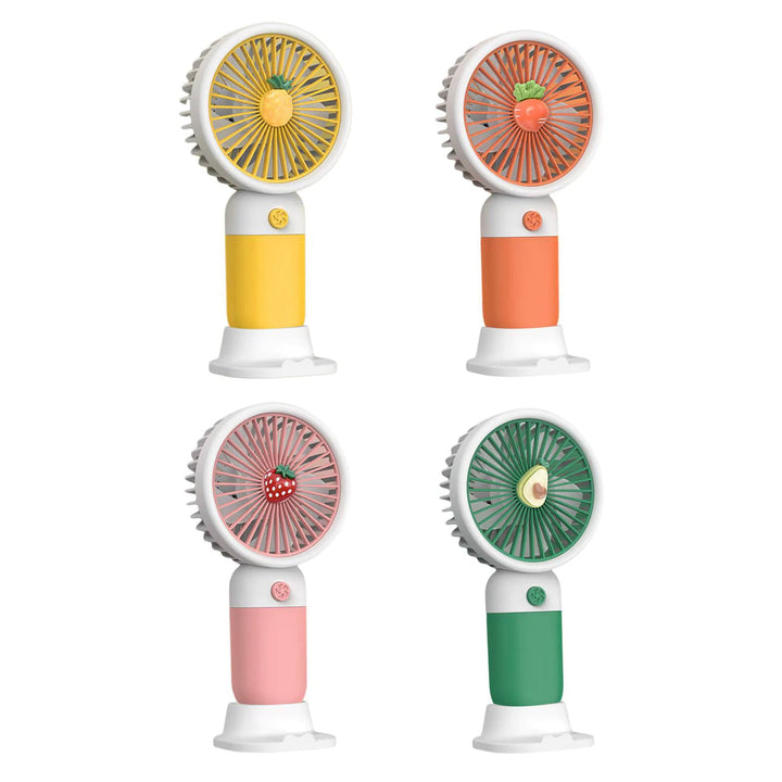 MTech Portable Handheld Fan – Strong Wind, Noiseless, Rechargeable Mini Fan With Base | Kalsten