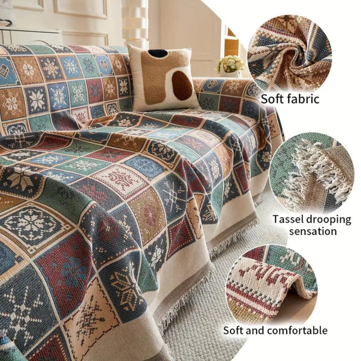 Kalsten | Geneva Boho Knitted Sofa Cover