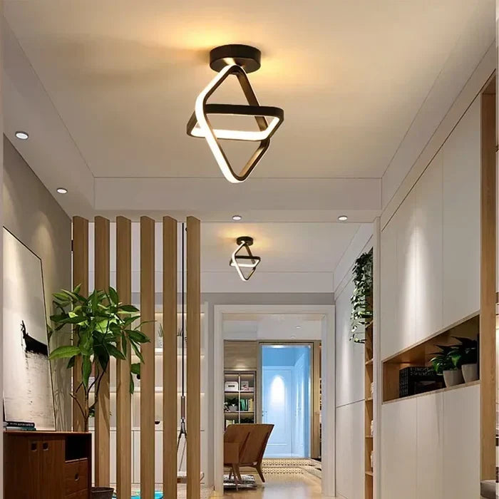 Modern LED Ceiling Lamp with Double Ring Design - Twilight Rings | Kalsten