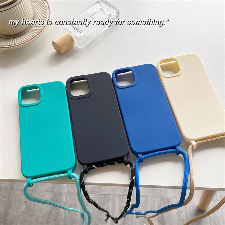 Kalsten | Solid Silicone Lanyard Case for iPhone