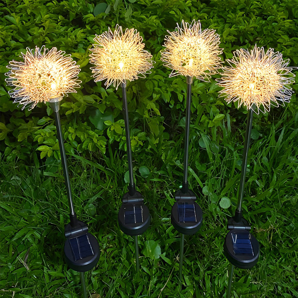 2PCS Aluminum Dandelions Flowers Decor Waterproof LED Solar Lawn Light | Kalsten