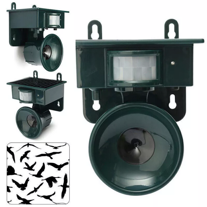 Kalsten | TerraGuard – Weatherproof Solar Bird Repeller with PIR Motion Sensor & Natural Sound Deterrent