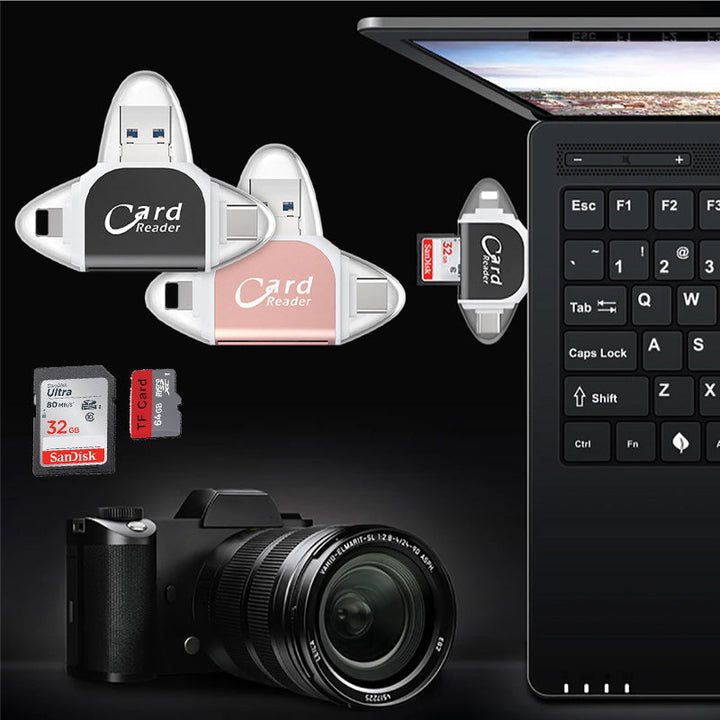 Universal 4-in-1 Sd Tf Card Reader | Kalsten