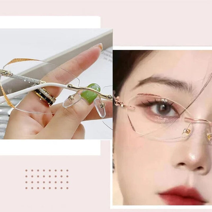 Kalsten | Fashionable rimless anti-blue light reading glasses