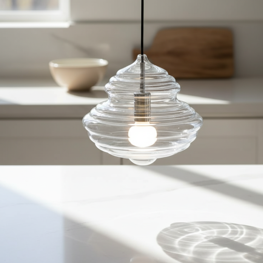 La Toupie Hand-Blown Glass Pendant Light