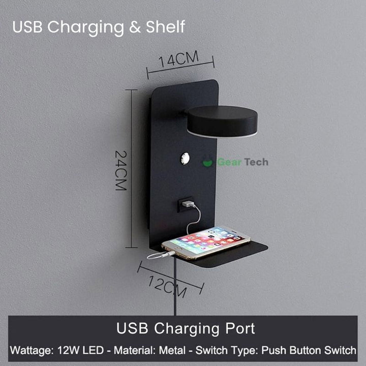 LED Wall Lamp with Shelf