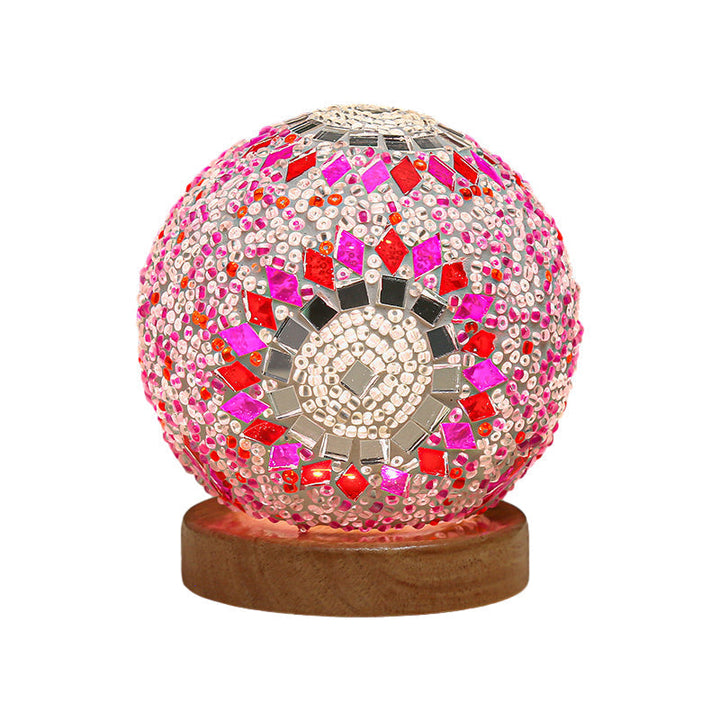 Stained Glass Table Lamp - Mosaic LED Lamp | Kalsten
