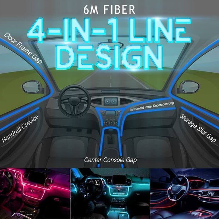 4-in-1 Car Interior LED Ambient Light
