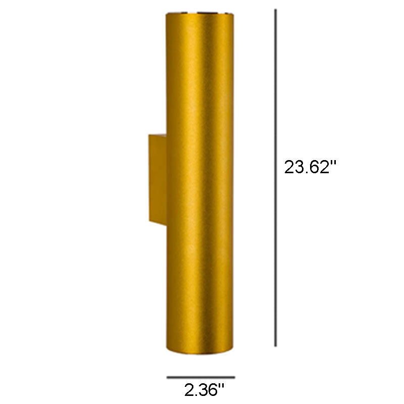 Aluminum Cylinder Wall Lamp – 2 Light