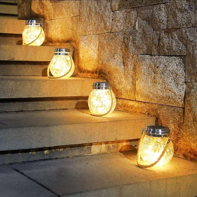 Solar Mason Jar Lamp - Lunara | Kalsten